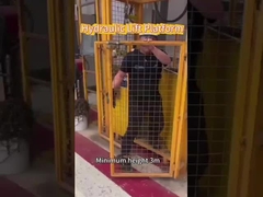 Gudang Industri Angkat Kargo Hidraulik Panduan Vertikal Angkat Barang Kereta Api