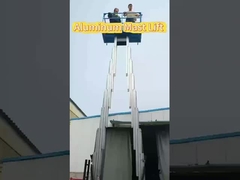 16M Telescopic Lift Platform Dua tiang Platform Kerja Tinggi Hidraulik