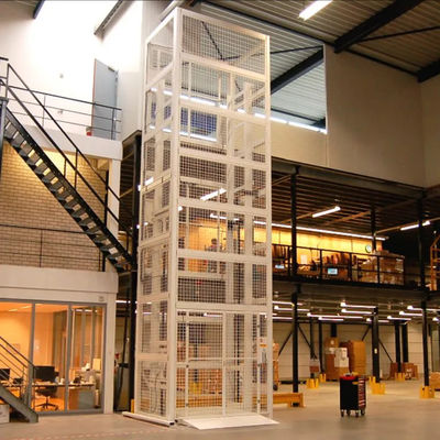 Beli 3000kg Load Cage Lift 3m Height Lifting Warehouse Freight Lift online manufacture