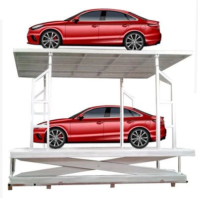Beli Dua Mobil Garasi Gunting Lift Motor Hydraulic Car Platform Lift online manufacture