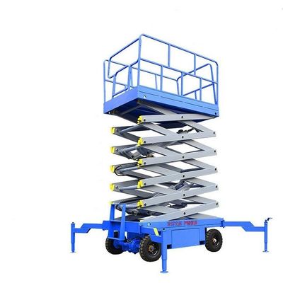Beli 8m Mobile Scissor Lift Platform 2000Kg Mobile Hydraulic Lift Platform online manufacture