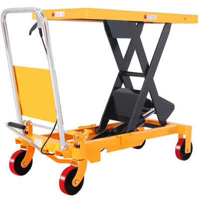 Beli Hand Hydraulic Platform Lift 1,3m Tinggi Lifter Trolley 500kg online manufacture