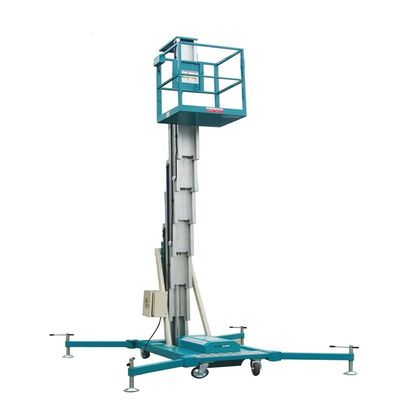 Beli 120kg Kekuatan Tinggi Platform Kerja 12m Vertikal Mast Boom Lift online manufacture