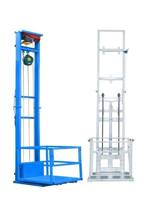 Beli Gudang 500kg Dua Pos Kargo Lift Single Guide Rail Hydraulic Freight Lift online manufacture