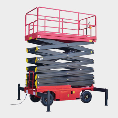 Beli 500kg Mobile Scissor Lift Platform Aerial Kerja 6m Electric Scissor Lift online manufacture