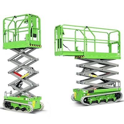 Beli 8m 10m 12m Track Electric Lift Hydraulic Mobile Scissor Lift Platform Untuk Outdoor online manufacture