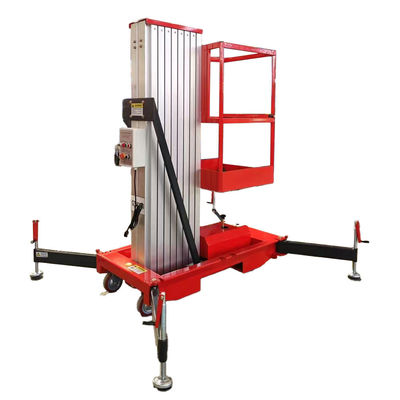 Beli 8m 10m 12m Single Mast Aluminium Alloy Hydraulic Lift Untuk Platform Kerja Udara online manufacture
