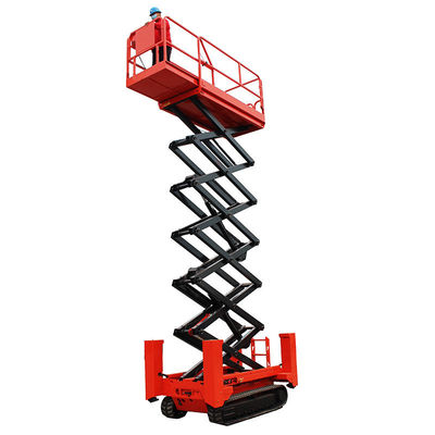 Beli Platform Angkat Mobil Hidrolik 8m 450kg Track Scissor Lift Platform online manufacture