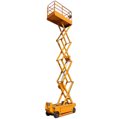 Beli 320kg 12m Self-Propelled Scissor Lift Platform Angkat Hidraulik Mobile online manufacture