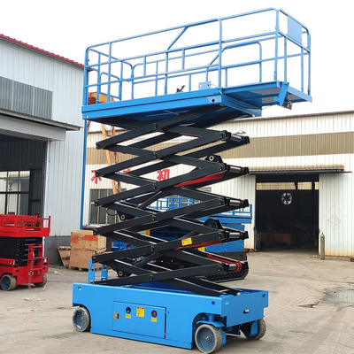 Beli 6m Lift Gunting Hidrolik Self-Propelled Lift Platform Kerja Udara Mobile pembuatan online