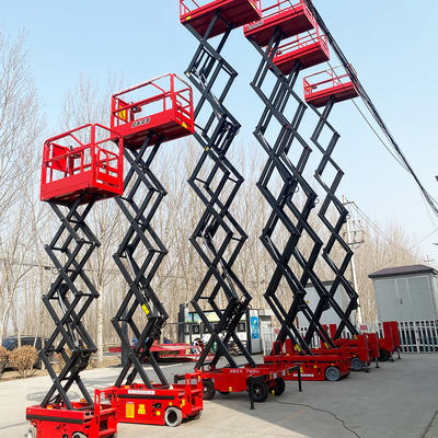 Beli Self-propelled Scissor Lift 8m 10m 12m 14m Hydraulic Scissor Lift Platform pembuatan online