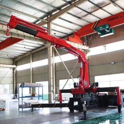 Beli 14M 500kg Kapasitas Telescoping Boom Hydraulic Lift Crane pembuatan online