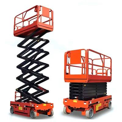 Beli Lift Gunting Listrik Self Propelled Peralatan Platform Pengangkat Hidraulik 6m 8m pembuatan online