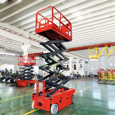Beli 6-8m 320kg Electric Hydraulic Small Lift Platform Self-Propelled Scissor Lift pembuatan online