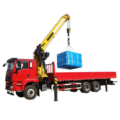 Beli 5 Ton 8 Ton Truk dipasang Crane lurus boom Kargo Crane pembuatan online