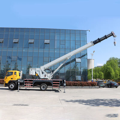 Beli 10 Ton Telescopic Boom Truck Mounted Crane Mobile Lifting Cranes pembuatan online