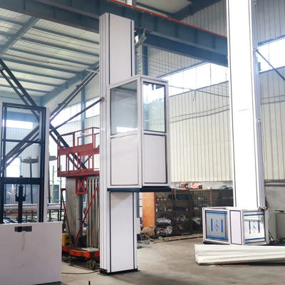 Keamanan Rumah Kursi Roda Lift 3m-10m Lift Platform Vertikal Hidraulik Dengan Kabin