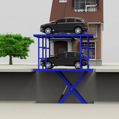 Mobil Mobil Lift Gunting 3m 6m Tinggi Double Deck Mid Rise Automotive Lift