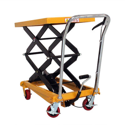 2000kgs Pengangkat Trolley Gunting Manual Hidraulik Gunting Trolley Platform Meja