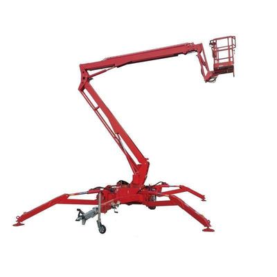 12m Trailer Mounted Man Lift 200KGs Tarik di Belakang Ember Lift Untuk Bandara