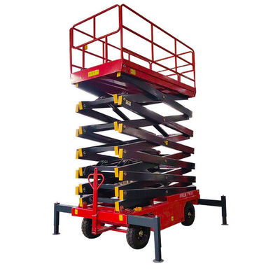 1.8m sampai 18m Mobile Scissor Lift 500kg Portable Electric Scissor Lift