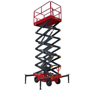 1000kg Beban 12m Lift Gunting Portable Platform Lift Gunting 1T