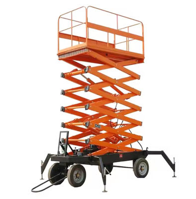 Angkat Gunting Listrik Platform Hidraulik Angkat 1000kg 6m Angkat Gunting