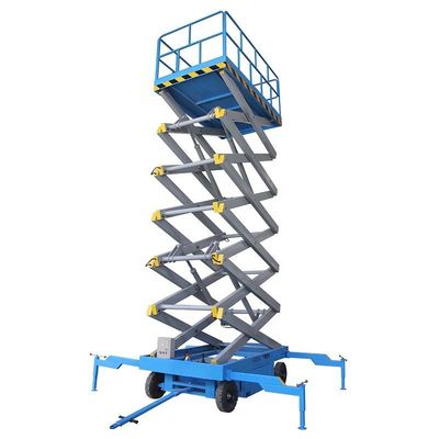 Outdoor 18m Lift Gunting 300kg Beban ringan Lift Gunting