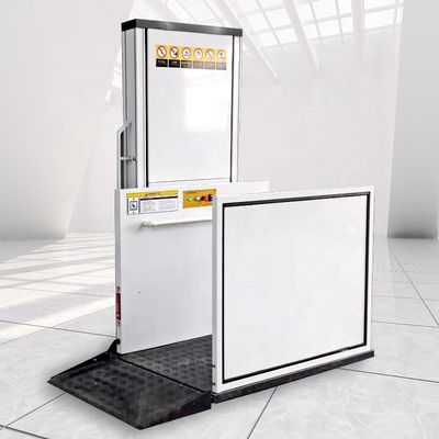 6m platform lift cacat di dalam ruangan kursi roda vertikal lift untuk rumah