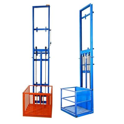 500kgs Double Mast Hydraulic Goods Lift 6m eksterior lift barang