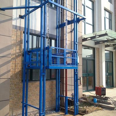 9m Guide Rail Cargo Lift Outdoor Industrial Freight Lift Lift