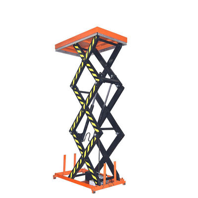 Oranye 3m Heavy Duty Lift Table 1000kg Lift Hydraulic Scissor