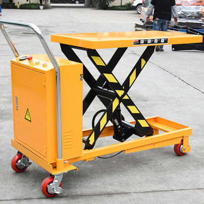 300kg-1000kg Single Scissor Lift Trolley 1,7m Electric Hydraulic Trolley Table