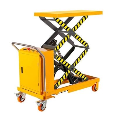 1.5m Mobil Gunting Lift Trolley 1000kgs Platform Lift Trolley