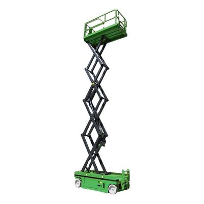 12m Platform Akses Bergerak Sendiri 320KG Portable Scissor Lift Platform