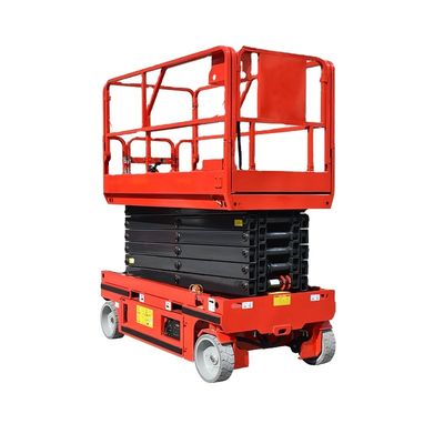 10m 12m 320kg Electric Self-Propelled Scissor Lift Mobile Aerial Work Man Lift Platform