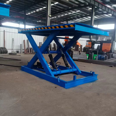 2 Ton Berat Tabel Lift Stasioner Platform Lift Hydraulic Electric Scissor