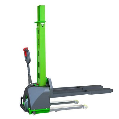 1.2m Tinggi Semi Electric Pallet Stacker 500kg Self Loading Electric Stacker