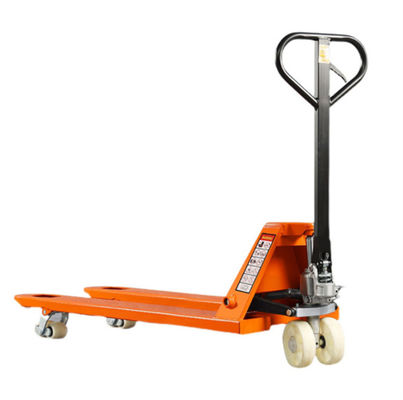 Orange Manual Forklift 2 Ton Kapasitas Hydraulic Hand Pallet Truck