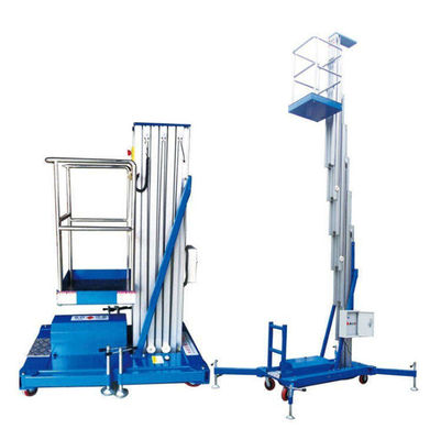 4m 6m 8m Electric Hydraulic Mast Lift Aluminium Alloy Lift Platform
