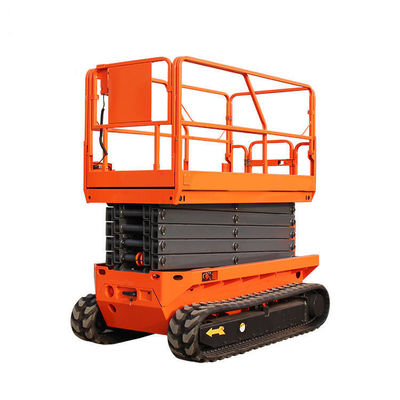 Platform Angkat Gunting Listrik Hidrolik 6 - 12m Crawler Lift