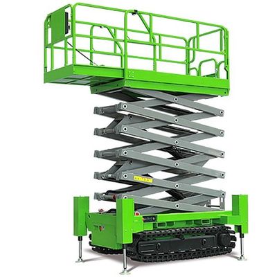 Platform Kerja Udara 230kg Self-Propelled Hydraulic Tracked Scissor Lift