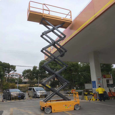 12m 14m CE Disetujui Platform Lifting Hydraulic Mobile Lift Gunting