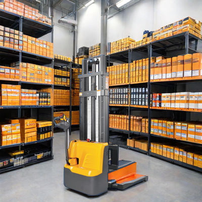 Palet Stacker Listrik 1 Ton 3,5m Self Loading Lifting Palet Stacker Truk