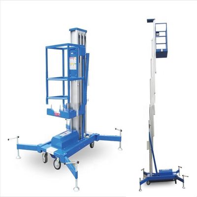 Platform Angkat Teleskopik Vertikal Alloy Aluminium 9m 150kg