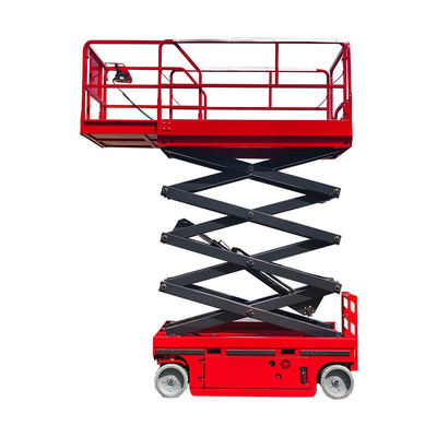 Electric Self-Propelled Scissor Lift 320kg Kapasitas Beban 14m Tinggi Kerja