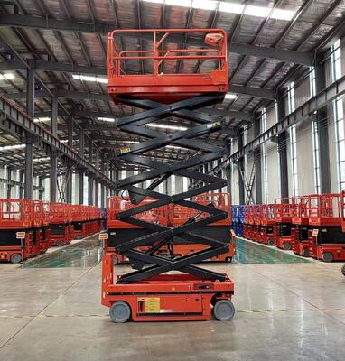 Meja Angkat Gunting 8m 10m Self Propelled Electric Hydraulic Scissor Lift