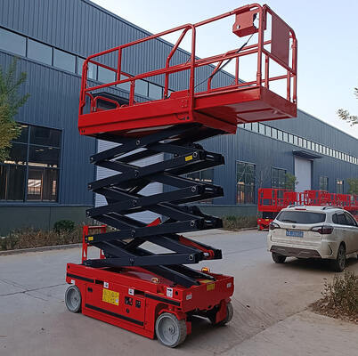 Tabel Lift Berkualitas Baterai Mobil Listrik Self-Propelled Hydraulic Scissor Lift Platform