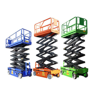 6m 8m 10m 12m Scissor Lift Platform Pengangkat Udara Hidraulik Bergerak