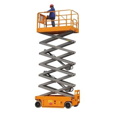 10m 320kg Platform Kerja Udara Elektrik Hydraulic Scissor Lift